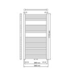 Designradiator Haceka Gobi Adoria 59x111 cm Zwart 6-Punts, Ophalen of Verzenden, Nieuw