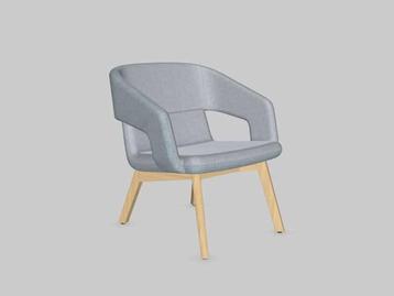 Vergader/loungestoel Twist&Sit houten 4-poots beschikbaar voor biedingen