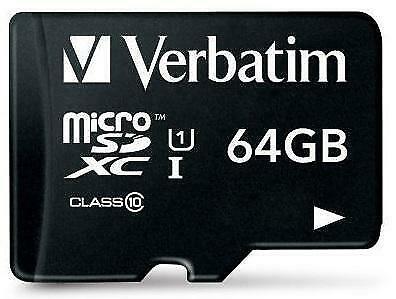 Verbatim | MicroSDXC | 64 GB | 90 MB/s | Premium, Audio, Tv en Foto, Fotografie | Geheugenkaarten, Nieuw, Verzenden
