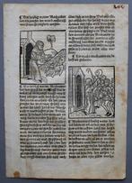 Anton Sorg, Augsburg - Inkunabelblatt mit Holzschnitten,