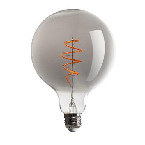 Ledmaxx LED globelamp G125 E27 5W 130lm 1800K rookglas di..., Huis en Inrichting, Lampen | Overige, Nieuw, Ophalen of Verzenden