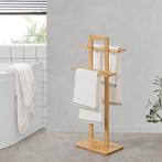 [en.casa] Handdoekrek Træna 85x33,5x20 cm bamboe, Huis en Inrichting, Badkamer | Badtextiel en Accessoires, Verzenden, Nieuw