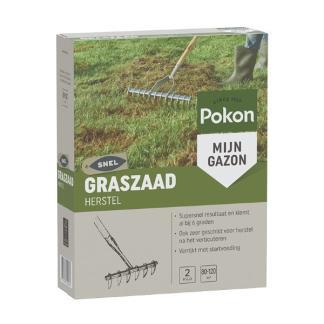 Graszaad herstel | Pokon | 80 - 120 m² (Snel kiemend, 2 kg), Tuin en Terras, Gras en Kunstgras, Nieuw, Verzenden