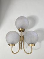 Wandlamp - Glas, Messing, Antiek en Kunst, Antiek | Lampen