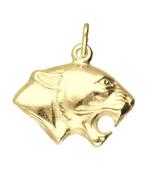 Gouden Panter kop ketting hanger, Verzenden, Nieuw