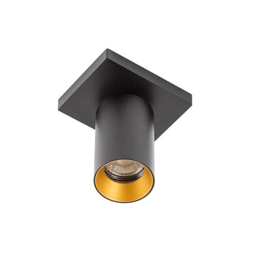 Mila 1 Opbouwspot Zwart/Goud Binnenverlichting Spots opbouw, Huis en Inrichting, Lampen | Spots, Verzenden