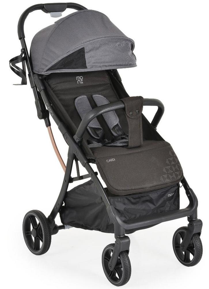 Moni Cardi Black/Grey Wandelwagen, Kinderen en Baby's, Buggy's, Nieuw, Verzenden