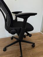 Refurbished Steelcase Leap V2 Zwart (Actiemodel), Huis en Inrichting, Bureaustoelen, Verzenden, Zwart, Zo goed als nieuw, Bureaustoel