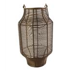 Lantaarn Ijzer liora brons h48 d28cm, Verzenden, Nieuw