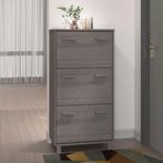 vidaXL Schoenenkast HAMAR 59,5x35x117 cm massief grenenhout, Verzenden, Nieuw