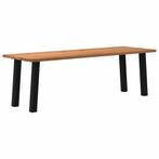 vidaXL Eettafel rechthoekig 240x80x74 cm massief eikenhout, Huis en Inrichting, Verzenden, Nieuw