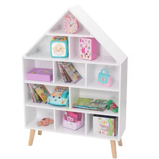 Kinderboekenkast met 5 Niveaus – Speelgoedkast 80×24×116 cm, Huis en Inrichting, Kasten | Overige, Nieuw, Verzenden