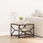vidaXL Salontafel met Plank, Artisan Eiken, 51 x 50 x 40 cm,, Verzenden, Nieuw, Overige houtsoorten