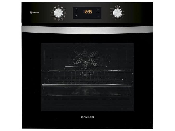 Privileg BAKO Turn&amp;Go Steam 500 71 l A+ Zwart,479, Witgoed en Apparatuur, Fornuizen, Nieuw, 95 cm of meer, Ophalen of Verzenden