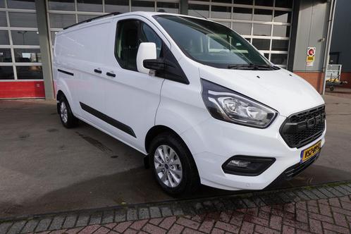 Ford Transit Custom 300L 2.0 TDCI 130PK L2H1 Trend Raptor Ed, Auto's, Bestelauto's, Onderhoudsboekje, Lease, Zwart, Handgeschakeld
