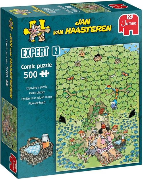 Jan van Haasteren Expert 2 - Picnic Plezier (500 stukjes) |, Hobby en Vrije tijd, Denksport en Puzzels, Nieuw, Verzenden