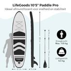 2dekans | LifeGoods SUP Board - Opblaasbaar Paddle Board -, Watersport en Boten, Ophalen of Verzenden, Zo goed als nieuw