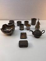 Bord (12) - Verzilverd - Verzilverd metaal, Antiek en Kunst