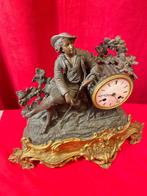 Pendule - Zinklegering - 1900-1910, Antiek en Kunst