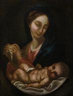 Franse school (XVIII) - Madonna col Bambino - NO RESERVE, Antiek en Kunst