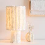 *WOONWINKEL* Nachtlampje Creme Witte Stof, Huis en Inrichting, Lampen | Tafellampen, Verzenden, Nieuw