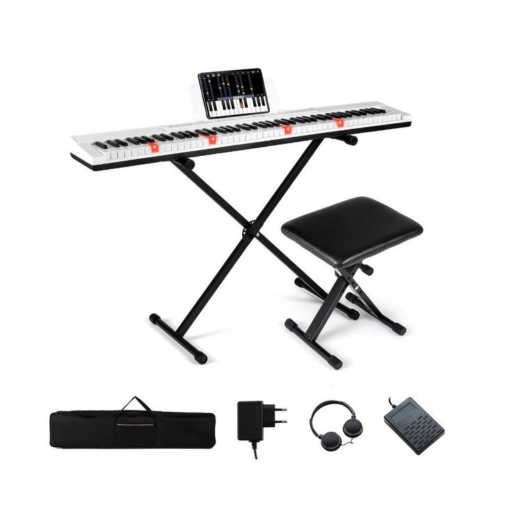 LIVSK Digitaal Pianoklavier - 88 Toetsen - Verstelbare Stand, Muziek en Instrumenten, Keyboards, Nieuw, Verzenden