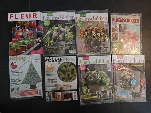 Tijdschriften bloemschikken en decoratie restpartij set 8, Huis en Inrichting, Woonaccessoires | Kunstplanten en Kunstbloemen