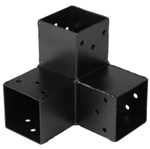 Starx paalverbinder 3-weg hoekmodel 70x70 mm zwart, Doe-het-zelf en Verbouw, Hang- en Sluitwerk, Nieuw, Ophalen of Verzenden