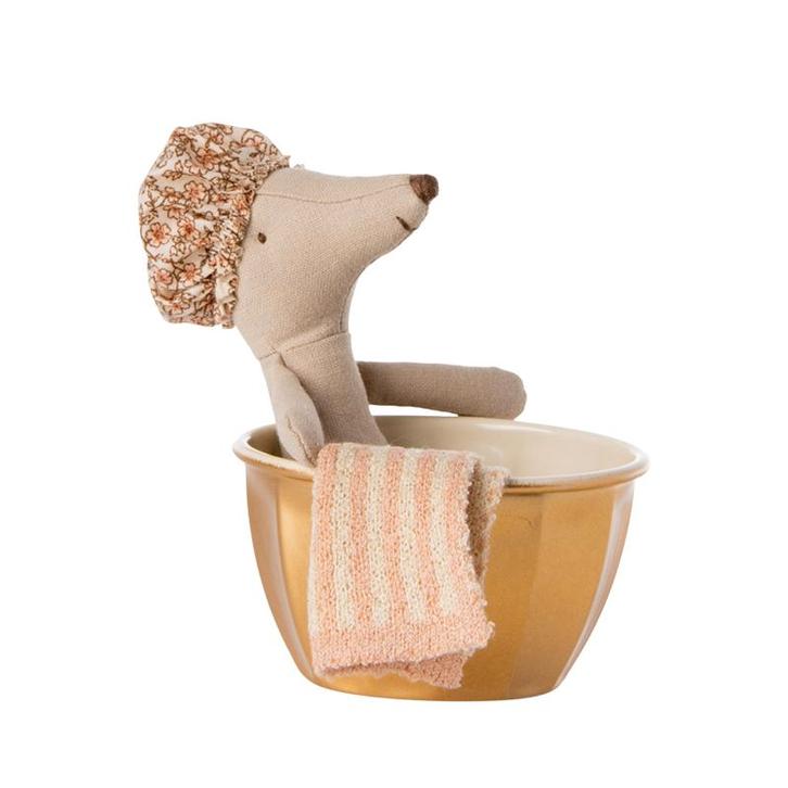 Maileg - Grote Zus Muis in bad - wellness mouse, Kinderen en Baby's, Speelgoed | Overig