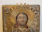Icoon - Christus Pantokrator - Hout, Koper