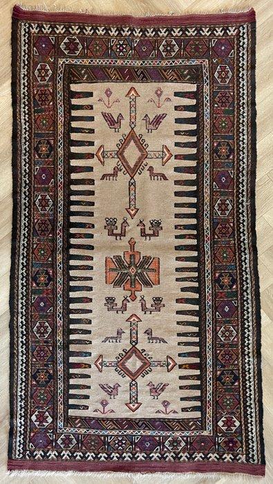 Kilim Soumak - Afghaan - kleurrijk kelim - fijn handgeweven, Huis en Inrichting, Stoffering | Tapijten en Kleden