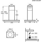 AEG GI87D91CB – Eilandafzuigkap – 90 cm, Ophalen of Verzenden, Nieuw