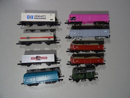 Märklin Z - Treinset (9) - 6 x DB en 3 x SBB Güterwagen -, Hobby en Vrije tijd, Modeltreinen | H0