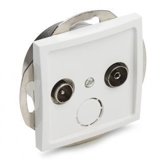 Coax wandcontactdoos | Q-link | S2 (Radio/tv), Computers en Software, Pc- en Netwerkkabels, Nieuw, Verzenden