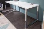 Modern bureau WHITE DESK 160cm witte hoogglans bureautafel -, Ophalen of Verzenden, Nieuw