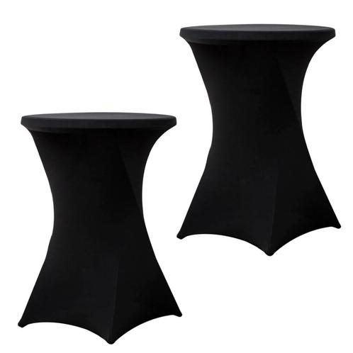 Set Van 2 Stuks! Statafelrok Zwart 80 CM Alora Tafelrok Voor, Huis en Inrichting, Keuken | Keukenbenodigdheden, Nieuw