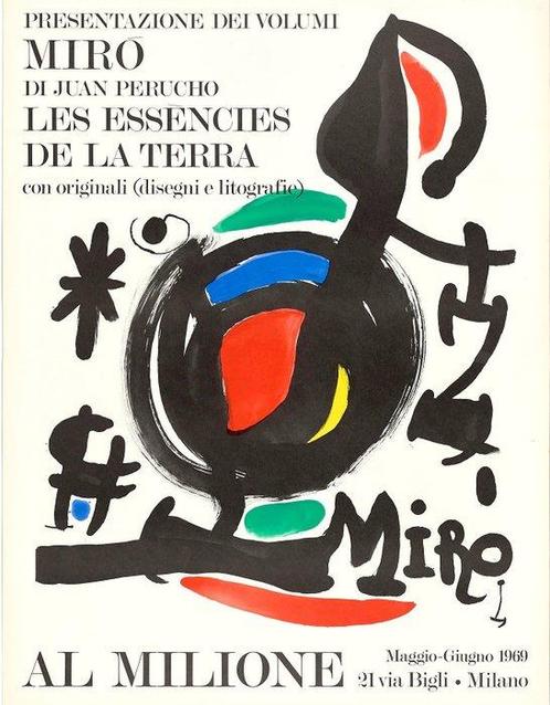 Joan Miró, (after) - Miró - Les Essencies de la Terra - Al, Antiek en Kunst, Kunst | Tekeningen en Foto's