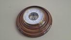 Aneroid barometer - Notenhout/ Glas/Koper