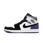 Nike Air Jordan 1 White Black Purple Maat 52.5, Kleding | Heren, Nieuw, Ophalen of Verzenden, Sneakers of Gympen, Nike