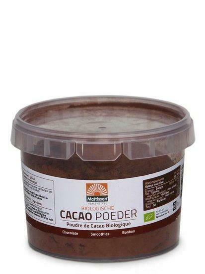 Rauwe cacao poeder, Mattisson, raw superfood, 100 gram BIO, Diversen, Braces, Verzenden