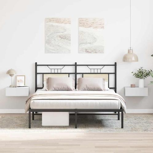vidaXL Nachtkastjes 2 st zwevend 40x30x15cm bewerkt hout, Huis en Inrichting, Slaapkamer | Nachtkastjes, Nieuw, Minder dan 45 cm