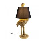 *WOONWINKEL* Kare Design Ostrich Gouden Struisvogel Tafellam