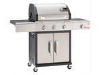 Gasbarbecue Triton PTS 3.1 Zilver/Grijs, Tuin en Terras, Houtskoolbarbecues, Verzenden, Nieuw