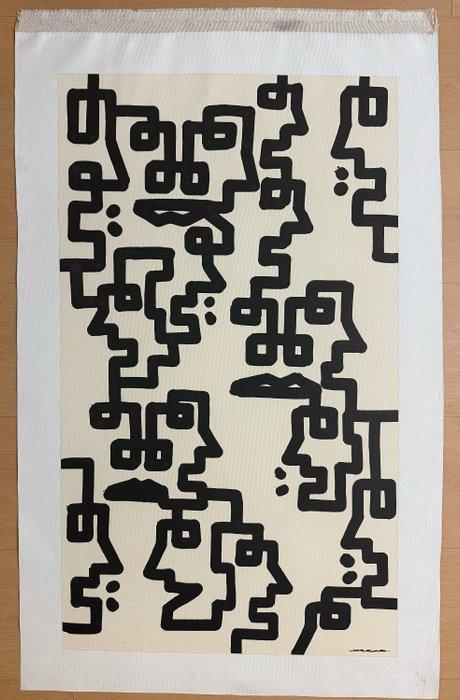 MrKas - “Between What We Say and What We Mean” - XL, Antiek en Kunst, Kunst | Schilderijen | Modern