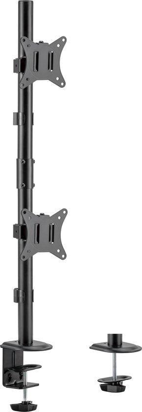 2dekans | Monitorbeugel 2 beeldschermen boven elkaar -, Computers en Software, Monitoren, Zo goed als nieuw, Ophalen of Verzenden