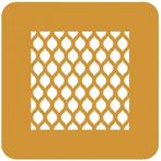 Silikomart Siliconen Stencil Alambra 10x10x0,1cm Set/2, Verzenden, Nieuw