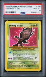 PSA 10 | Shining Celebi | Pokemon Neo Destiny | 106/105, Hobby en Vrije tijd, Verzamelkaartspellen | Pokémon, Ophalen of Verzenden