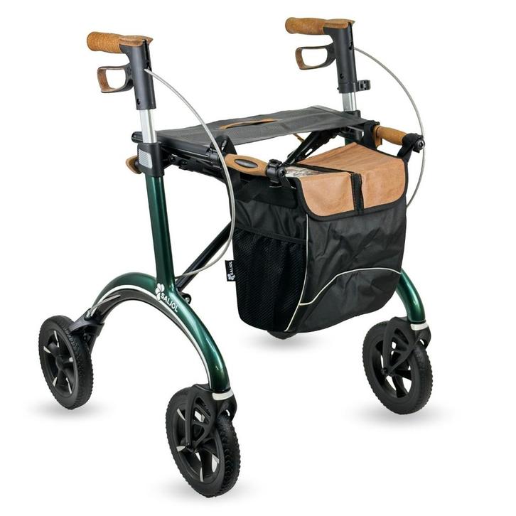 Saljol Carbon Rollator - Britisch Racing Green M, Diversen, Verpleegmiddelen, Nieuw, Ophalen of Verzenden