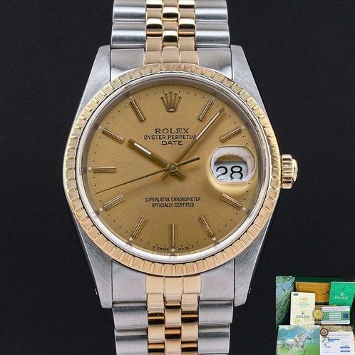 Rolex - Oyster Perpetual Date - 15223 - Unisex - 1990, Sieraden, Tassen en Uiterlijk, Horloges | Heren