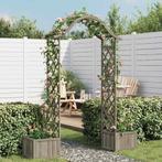 vidaXL Pergola met plantenbak massief vurenhout grijs, Verzenden, Nieuw